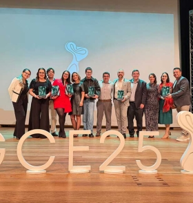 Avient group accepting award