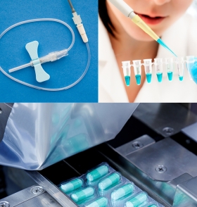 Collage of healthcare products