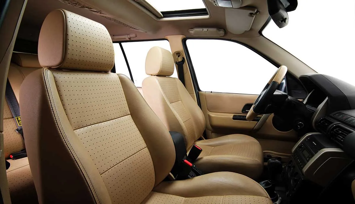 Interior of car